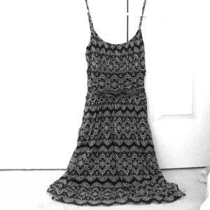 Black/White Mini Dress